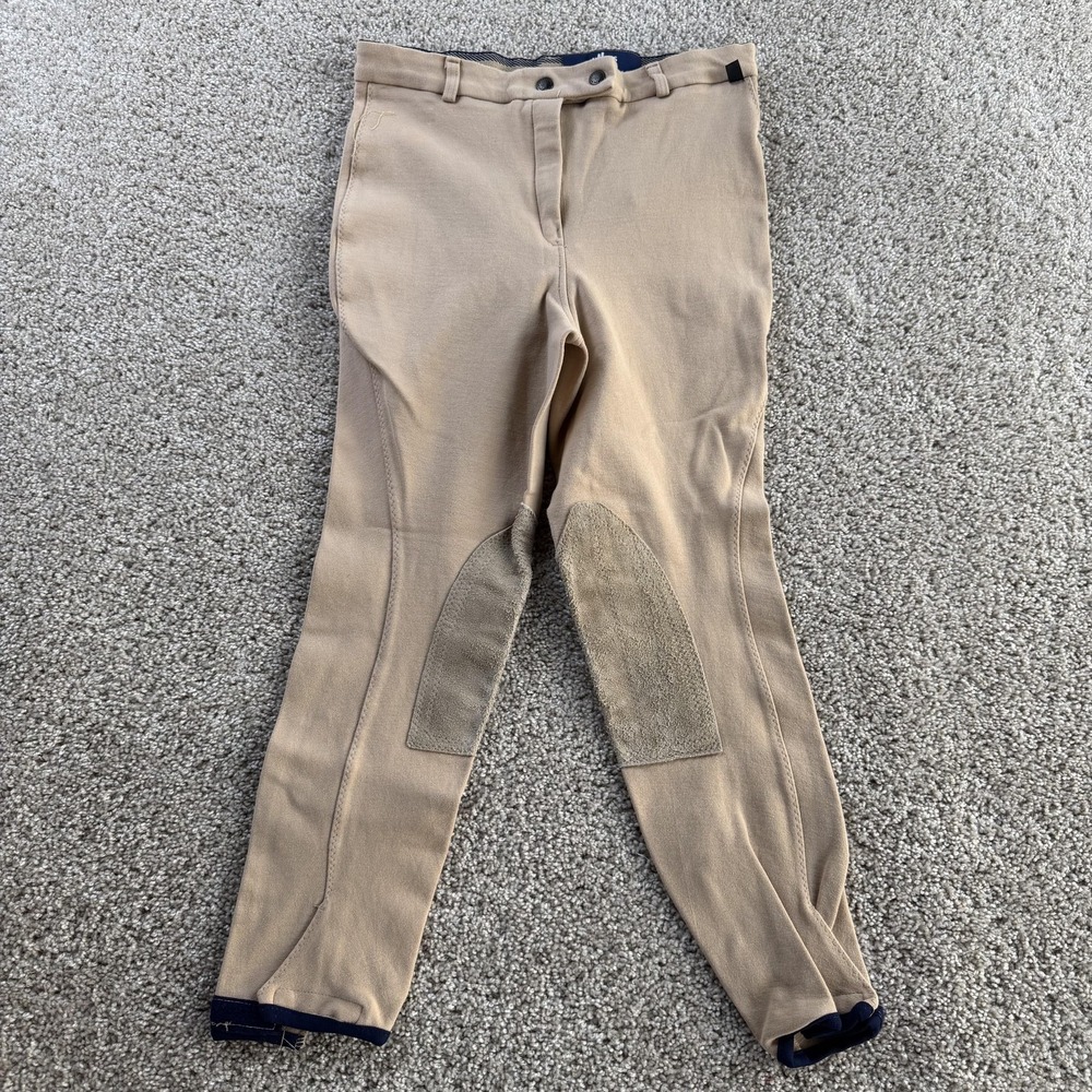 Miller's Pants Mens 30x28 Beige Equestrian Riding Khakis Slim Tapered USA